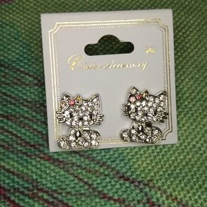 Hello Kitty Rhinestones Earrings